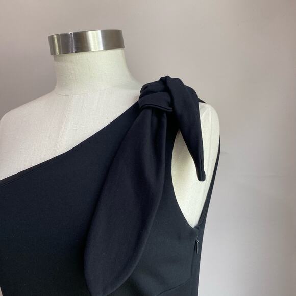 Banana Republic Womens One Shoulder Ponte Fit and Flare Dress Size 6 - Picture 7 of 16